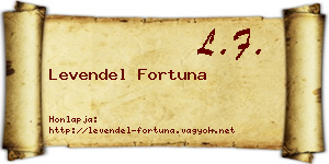 Levendel Fortuna névjegykártya